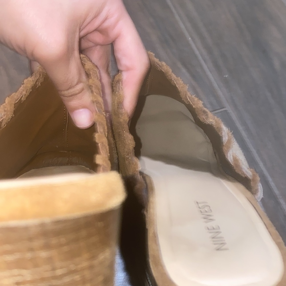 Nine West Patchwork Suede Chunky Platform Slip On… - image 7